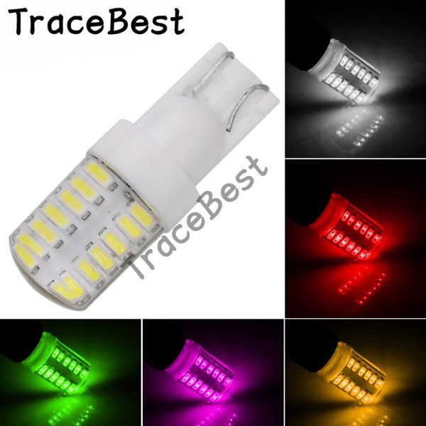 

4pieces t10 168 194 w5w 24 3014 smd габаритные огни автомобиля led wedge сторона сигнал поворота свет лампы лампы 12v dc белый