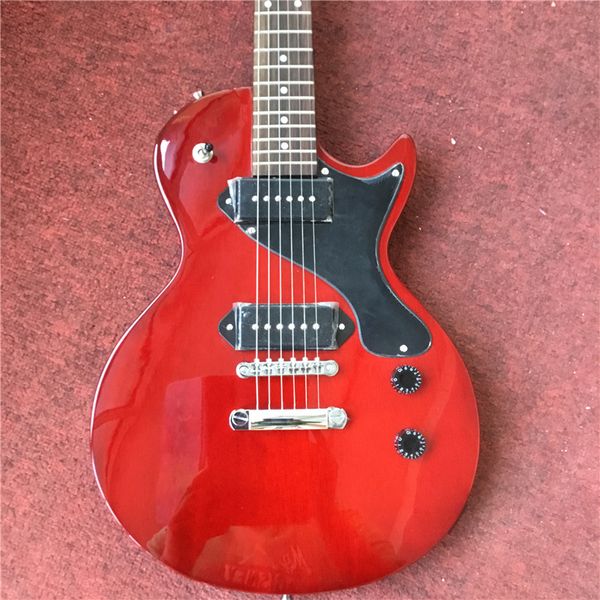 

handmade lp electric guitar, p90 pickup, red