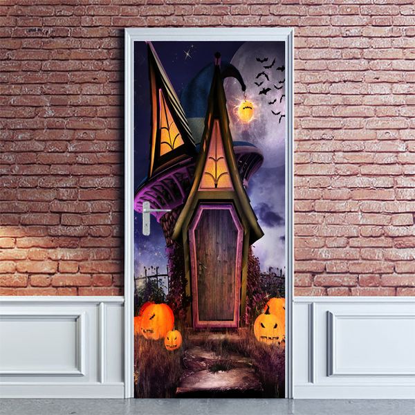 

halloween sticker 3d simulation the door is stuck can the move water wall sticker bedroom a living room diy wallpaper wmt005