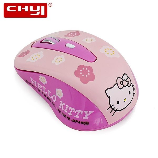 

CHYI Hello Kitty беспроводная мышь компьютерная мышь 800-1200-1600DPI регулируемая беспроводна