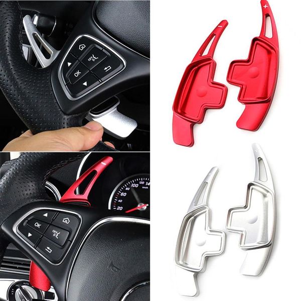 

paddle shift for mercedes a class w177 a180 a200 a220 a250 car steering wheel paddle shift metal decoration trim