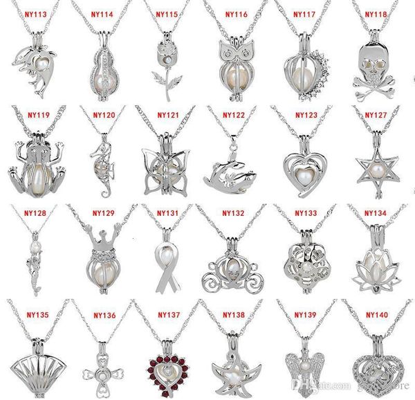 

63 стили oyster pearl кулон ожерелье сепараторы locket выдалбливают любовь желания жемчужное ожерелье мода любовь желание pearl locket ожере, Silver
