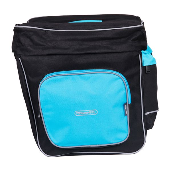 

roswheel bicycle carrier bag 30l rear rack trunk bike luggage back seat pannier two double bags outdoor cycling saddle storage 1