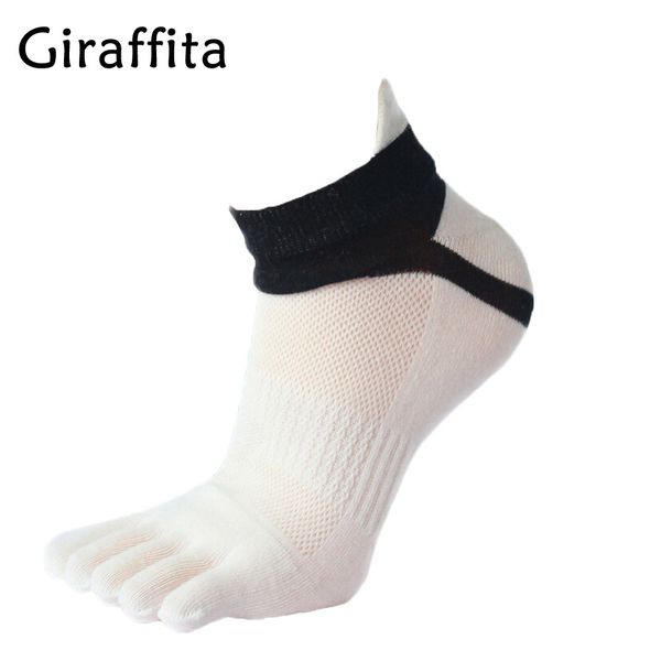 

mens running socks cotton five finger socks feet breathable climbing gym fitness men sock, Black