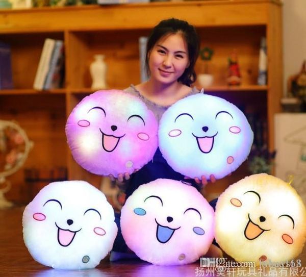 

kawaii kawaii tf усмешки чучела куклы светодиодные красочные подушки популярные плюшевые игрушки для малышей сверкающих подарок для ребенка