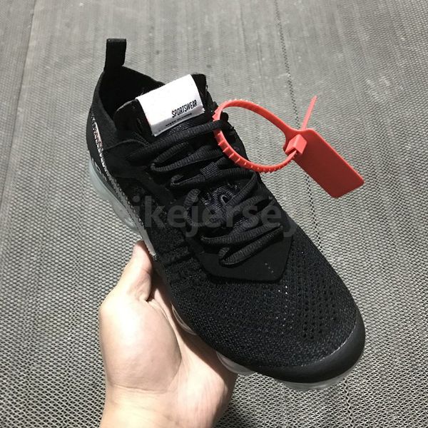 

desinger испарение 2,0 белых черный вергилий мужских кроссовок высокого качества воздух от тапки тренеры scarpe размера 36-45, Black