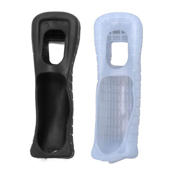 Preto Branco Soft Silicon Cover Case Skin Bolsa de Skin para Wii Remote Controller Remota Romotas de Alta Qualidade Rápido Navio Rápido