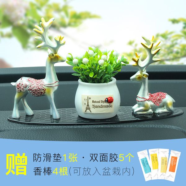 

car interior trim decoration bon voyage lucky deer creative interior trim goods home model cute
