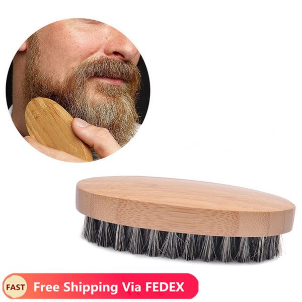 

natural boar bristle beard brush for men bamboo face massage that works wonders to comb beards and mustache
