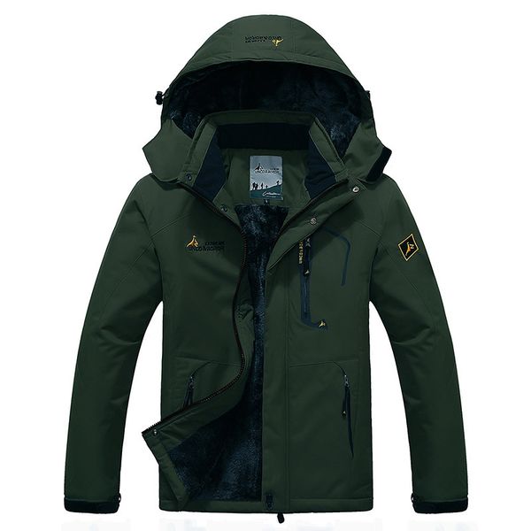 

spring&winter softshell waterproof jackets,outdoor men's fleece windbreaker ski camping hiking jackets, tactical outwear, Blue;black