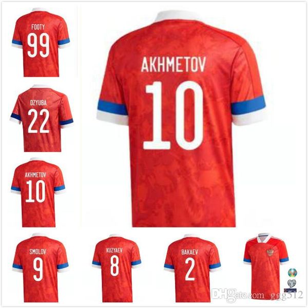 

2019 russia home soccer jerseys 2020 arshavin miranchuk zhirkov erokhin kombarov smolov football shirt, Black;yellow