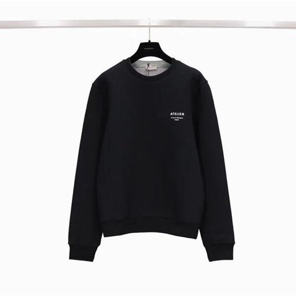 

mens конструктора hoodie свитер повседневного марк sweatershirt с brand letter print crew nect толстовки для мужчин женщин оптового, Black