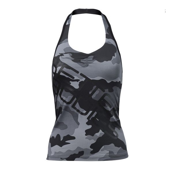 

sport vest women printed yoga shirts sleeveless loose quick dry running gym fitness women's yoga clothes, Black;blue