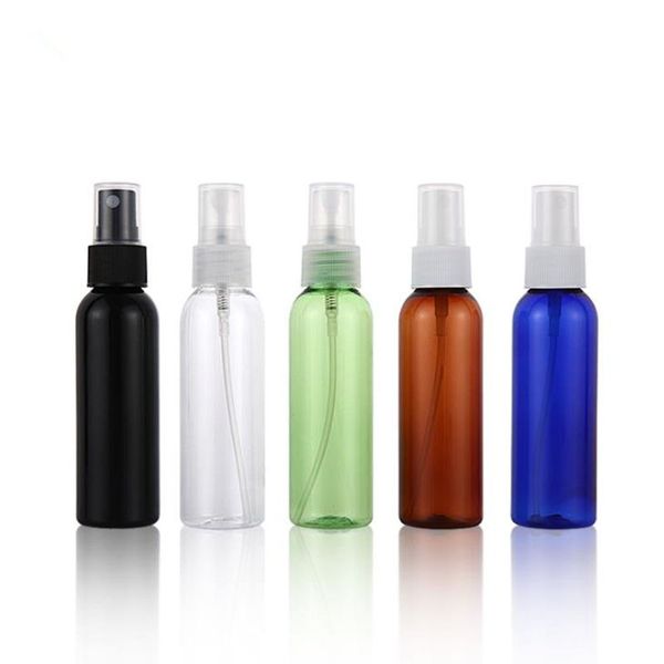 

60ml colorful round plastic bottles, with fine mist sprayers refillable bottle shampoo bottle fast shipping f2078