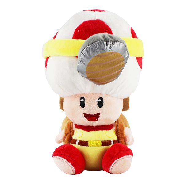 

1pc 19cm super mario bros mushroom toad plush toys captain toad treasure tracker soft stuffed toys kids gift