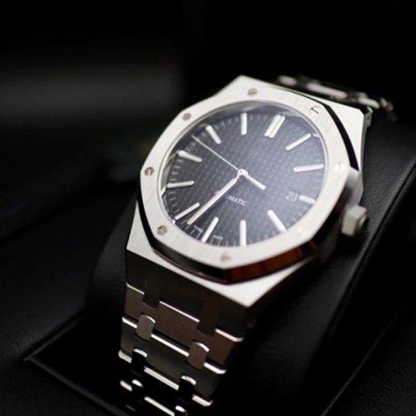 

41mm luxury watch for men automatic movement blue dial erie watch apphire 15400 tainle teel men watche
