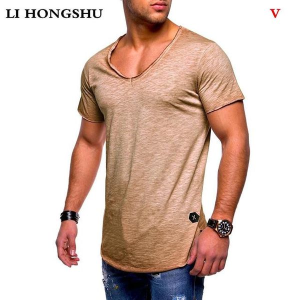 Satin Al Derin V Yaka Kisa Kollu Erkek T Shirt Slim Fit T Shirt Erkekler Skinny Gunluk Yaz Tisort Camisetas Hombre Trend Boyut M 3xl Tl195 84 Dhgate Comda