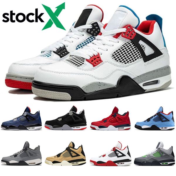 

2020 tock x 4 4 what the men ba ketball hoe loyal blue bred cool grey cactu jack neon men trainer port neaker, White;red