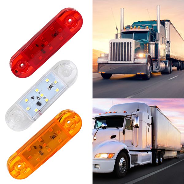 

10 pcs truck side light trailer gap car suv motorcycle ship side marker light signal 9 leds 10-30v universal waterproof