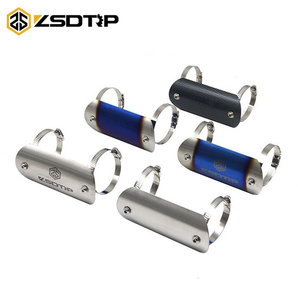 

motorcycle exhaust middle mid link connecting pipe protector heat shield cover stainless steel anti-scalding shell for yamaha