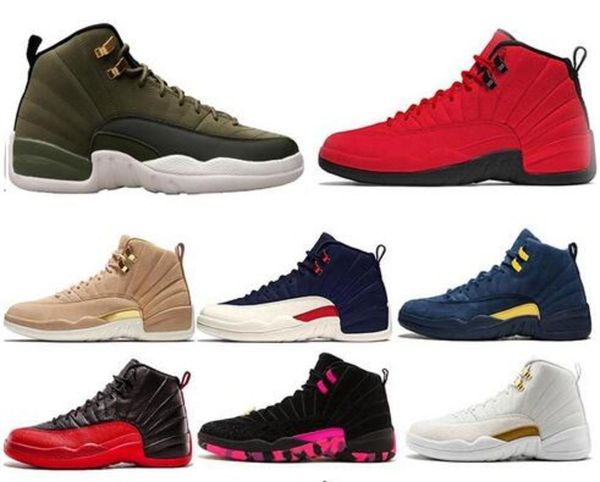 

12s 12 новый тренажерный зал красные мужские баскетбольные туфли concord 45 michigan bulls unc flu game мастер черный белый такси спортивный