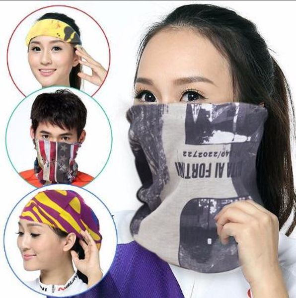 

in stock magic print snood scarf neck gaiter head face mask headband fashion scarves print silk scarf sport&outdoor