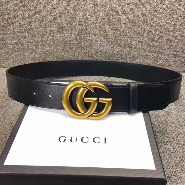 

2019 design belts men and women fashion belt women leather belt gold silver and black buckle ing, Black;brown