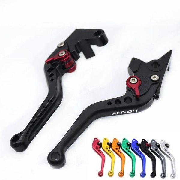 

cnc aluminum short brake clutch levers for fz-07/mt-07 2014 2015 2016 2017 mt-07