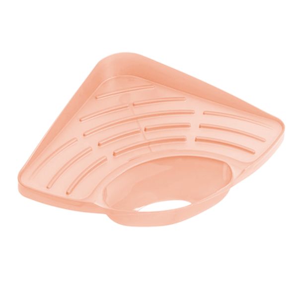 

kitchen bathroom triangle sink corner storage rack holder pink for sponge
