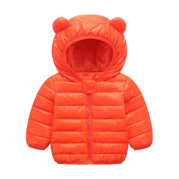 

children down jacket cotton-padded clothes medium-small childrenswear lightweight cotton-padded clothes men and women baby autum, Blue;gray
