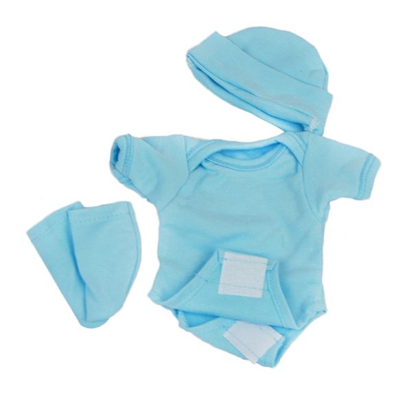 

синий romper носки hat set костюмы для 10-11inch reborn baby girl doll