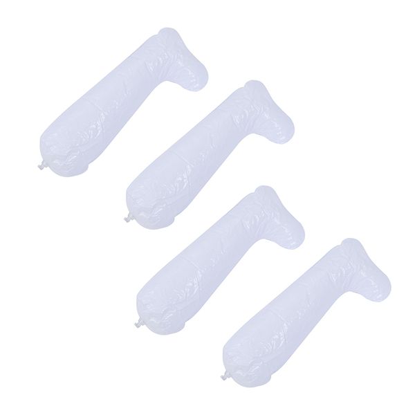 

4 pairs of 12 inch white film inflatable boot stretcher shaper shoe tree, White;pink