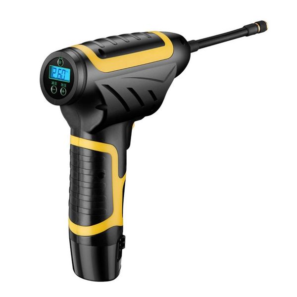 

car hand-held wireless air pump intelligent digital display car air pump tire portable battery removable