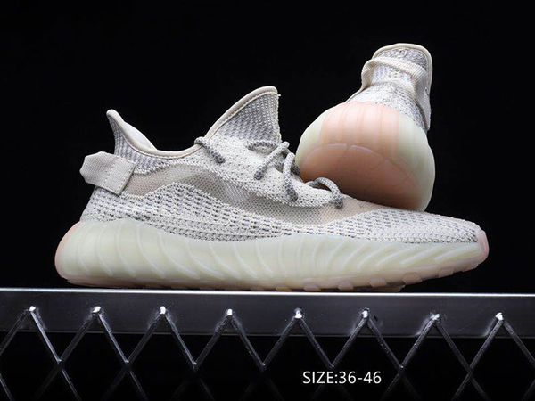 

3.0 True Form Kanye West V3 Черный 3M Светоотражающий Статический Gid Glow Clay Зебра Белуга Кунжут