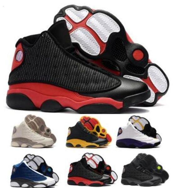 

13 chicago 13s basketball shoes sneaker men women 2020 new lakers melo olive bred flint black cat history of flight jumpman baskets shoes