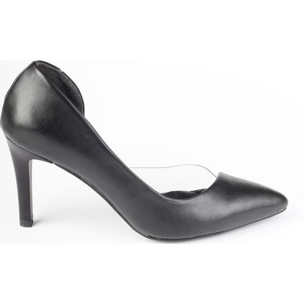 

modabuymus black so outdoor transparent stiletto heels women shoes-lotus modabuymus