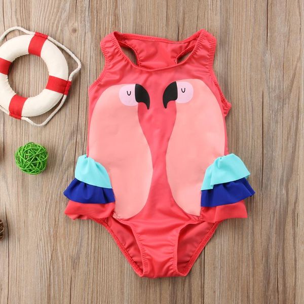 

baby girls swimwear infant kids baby girls fashion print reffled bowknots swimsuit swimwear swimming children bathing suit