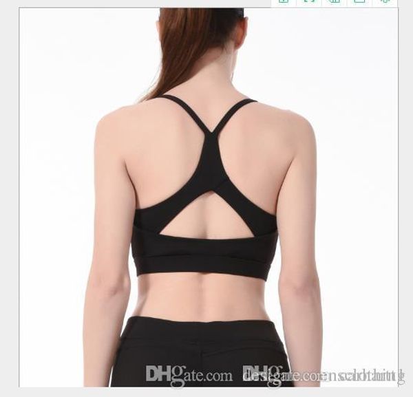 

solid color women designer sports vest fashion bra casual yoga female unerwear shockproof casual clothing, Black;white