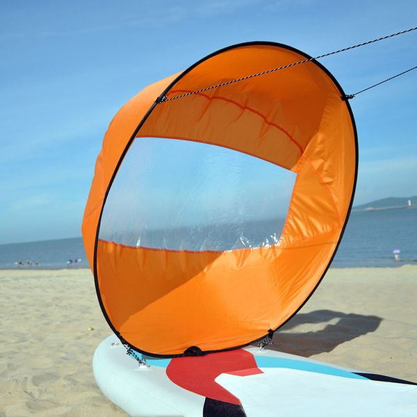 

kayak boat wind paddle sailing kit popup board sail rowing downwind boat windpaddle with clear window kayak accessories