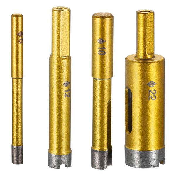 

uxcell 6/8/10/12/14/16/18/20/22/25/28mm dry/wet diamond core drill bit for granite concrete brick block stone masonry