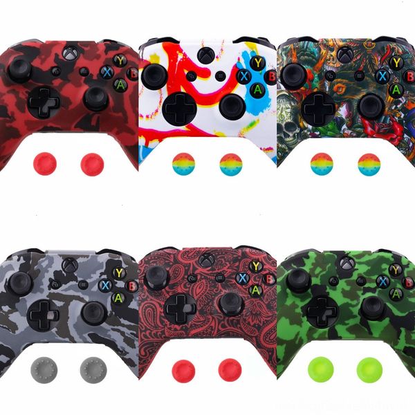 

nxyey мути цвет противоскользящая мягкий силиконовый резиновый контроллер защитная крышка кожи случая втулки для xbox one s кожи игровые акс
