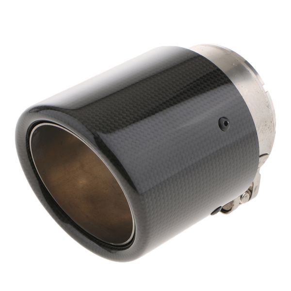 

80mm inlet 101mm outlet carbon fiber car exhaust pipe tail muffler silencer