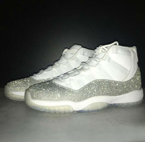 

new stock x bred 11 mens basketball shoes metallic silver wmns 11s loyal blue 4s what the 4 men women sports sneakers