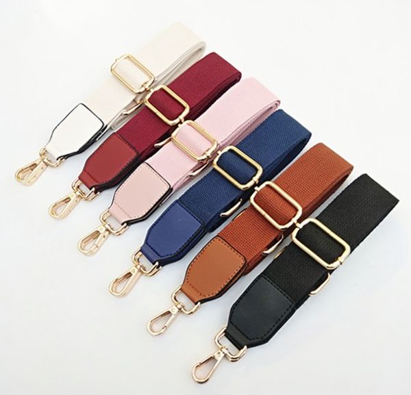 

2020 women cross body bag strap stitching color stripes star pattern ladies handbag shoulder strap bag accessories belt parts 10 color, Black
