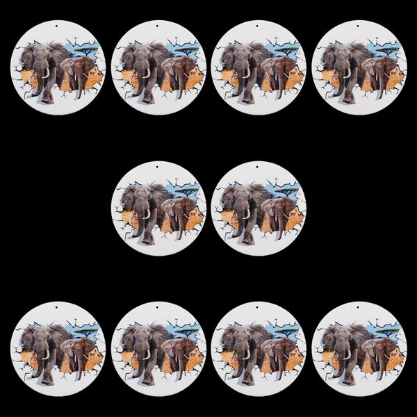 

10pcs african elephant ethnic charms pendant for drop dangle earrings making supplies, Golden