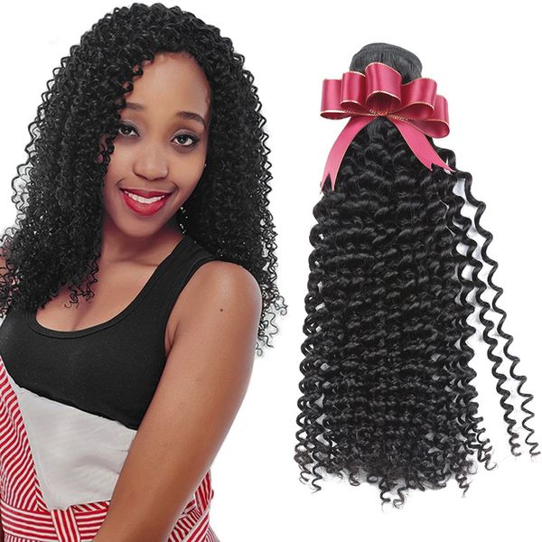African Curly Hair Wigs Brazilian Wave Virgin Hair Wavy Human Hair