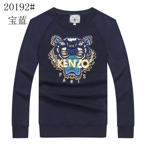 

casual shirt sweater print new round neck sweater ladies men's cotton solid color letter printing 07, Black