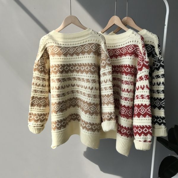 

mooirue winter sweater 2019 female korean style jumper lazy loose clothes elastic outwear feminino red grey, White;black