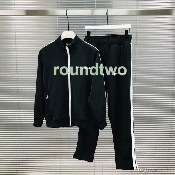 

2020 many colors mens tracksuit sweatshirts suits men palm track luxury sweat suit coat mens jacket coat hoodie sweatshirt angels sportswear, Gray