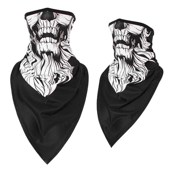 

2pcs / men девушка дышащего спорт красного череп бандан scary face ski треугольного шарф рыбалка туризм бег шея gaiter обложка повязка # гдг
